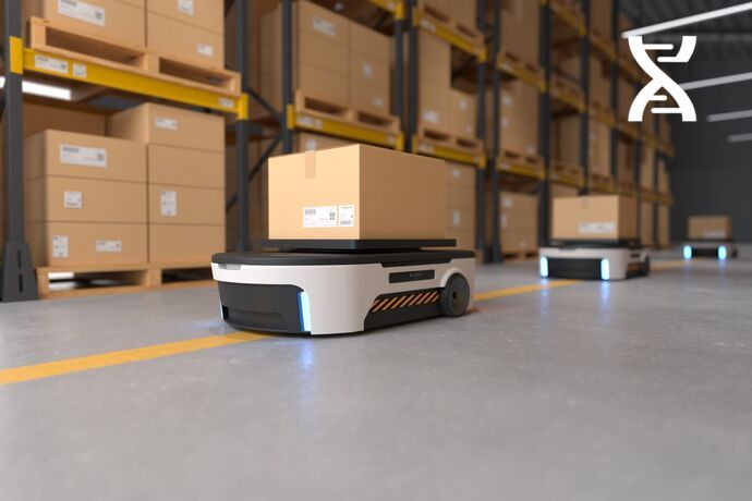 Intégration des AGV à vos process logistique pour robotiser la gestion des stocks de vos marchandises