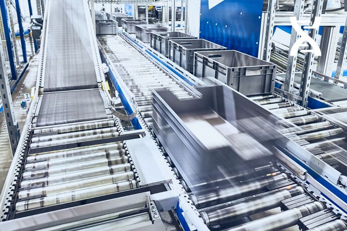 Optimisation des convoyeurs automatisés sur l'acheminement et l'ordonnancement de vos colis, bacs, palettes...