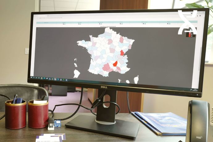Les enjeux Transport sont analysés sous plusieurs angles : transporteur, département ou région, client, type de produits, poids, palettes et par d'autres variables paramétrables.