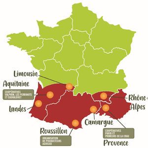 Les paysans de Rougeline carte de France