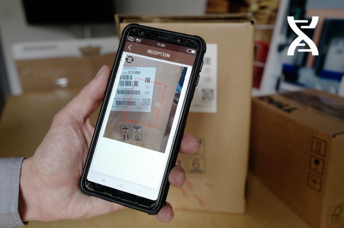 Vous pouvez utiliser un smartphone sous Android pour réceptionner les marchandises.