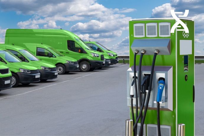 Une flotte de véhicules électriques permet de réduire l'impact environnemental de la logistique du dernier kilomètre.